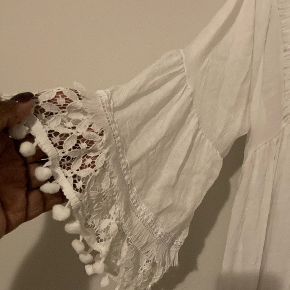 White Boho Chic Dress - Picture 6 of 8